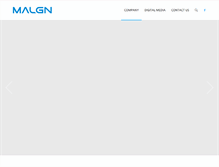 Tablet Screenshot of malgn.com